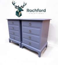 Image 2 of Stag Minstrel 4 Drawer Bedside Tables 