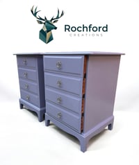 Image 4 of Stag Minstrel 4 Drawer Bedside Tables 