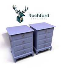 Image 3 of Stag Minstrel 4 Drawer Bedside Tables 