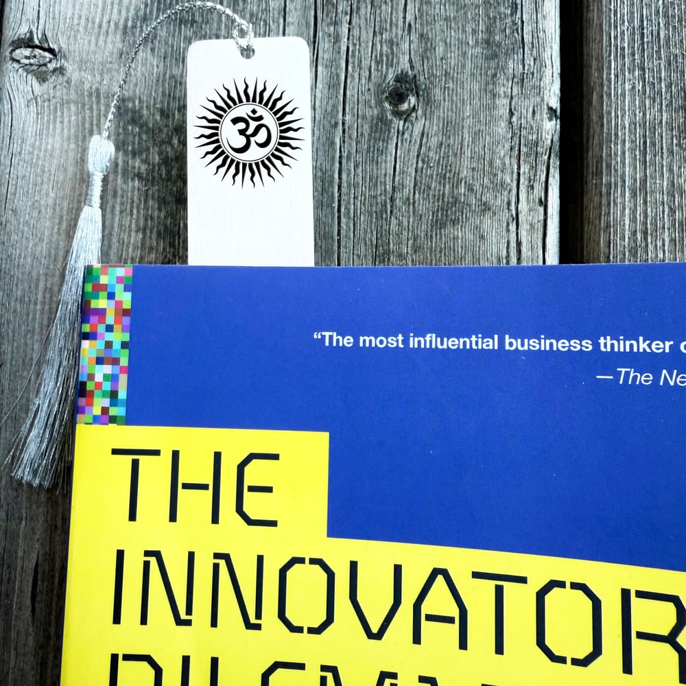 Image of Spiritual Gift - OM Metal Bookmark. Aum Yogic & Yoga Gift