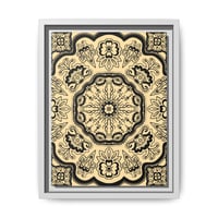 Americana Mandala Framed Canvas