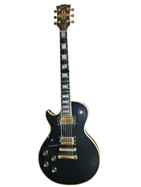 Image 1 of 1976 Lefty Gibson Les Paul Custom "Black Beauty" Electric Guitar - Excellent Condition
