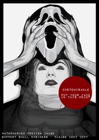 Image 1 of Crown (Scream) Customisable Ghostface Art Print