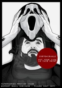 Image 2 of Crown (Scream) Customisable Ghostface Art Print