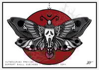 Image 1 of Ghostface Moth (Scream/STAB) Art Print