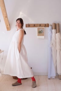 Image 3 of PETUNIA White Linen Dress 