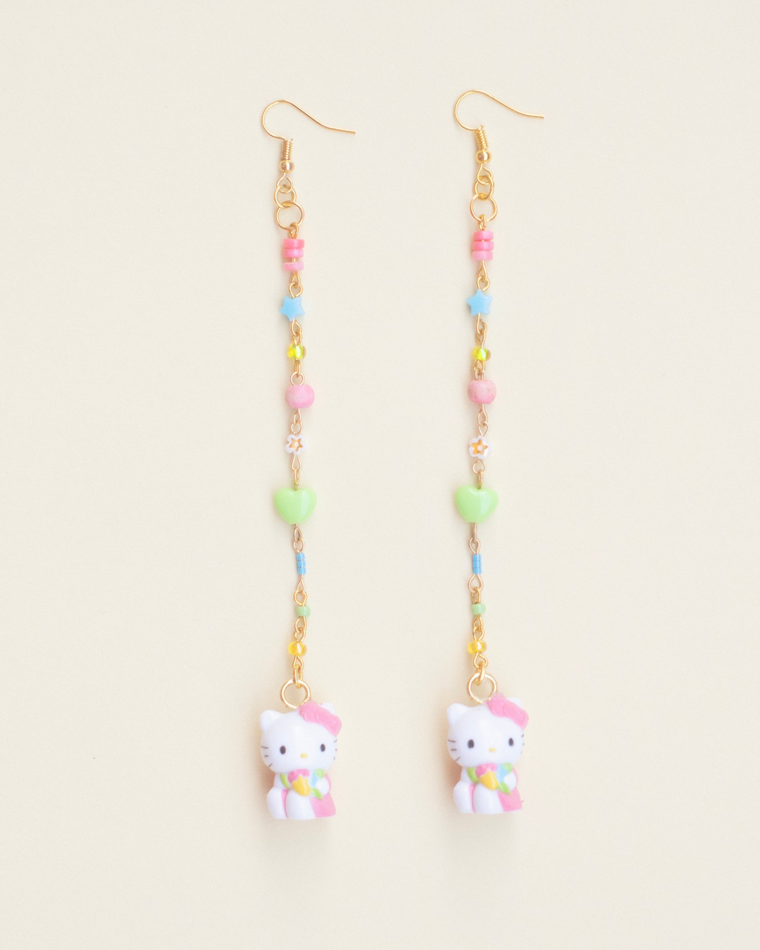 Image of Hello Kitty Earrings (Springtime Series)