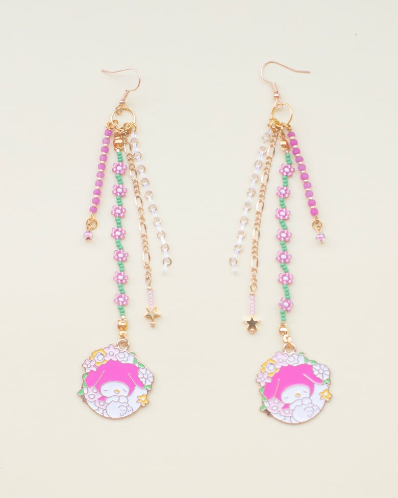 Image of My Melody Floral Dreams Earrings (Springtime Series)
