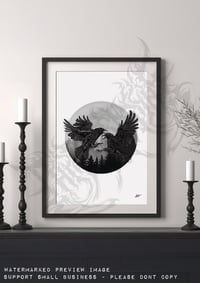 Image 4 of #7: Raven (Double) - Sinners Club Art Print