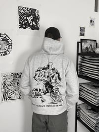 Image 2 of PRAY HOODIE GRAU