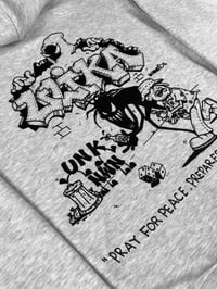 Image 3 of PRAY HOODIE GRAU