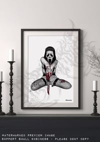 Image 2 of Ghostface (Scream/STAB) Masked 0.1 Art Print