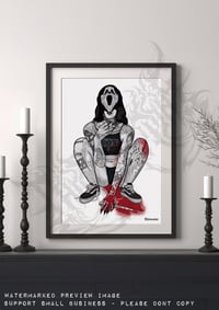 Image 2 of Ghostface (Scream/STAB) Masked 0.3 Art Print