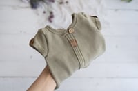 Image 2 of Cyprien green romper / newborn size