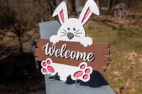 Image 3 of Bunny Welcome Sign