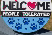 Image 3 of Dogs Welcome Sign