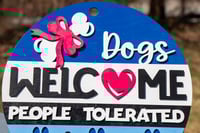 Image 2 of Dogs Welcome Sign
