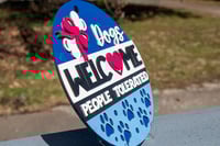 Image 4 of Dogs Welcome Sign