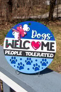 Image 6 of Dogs Welcome Sign