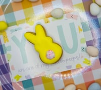 PEEP bunny cookie card 