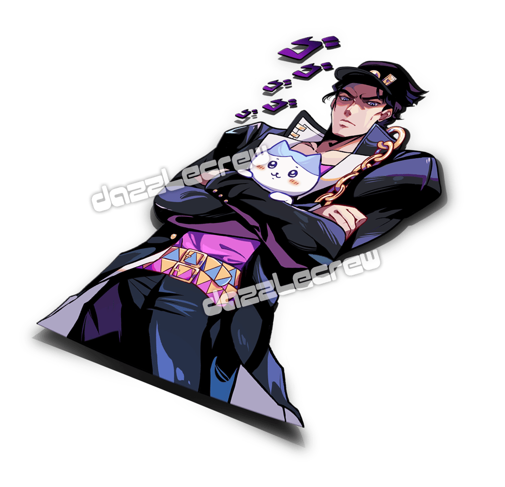Image of Jotaro x Hachiware Sticker
