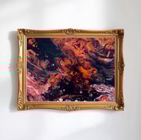 Image 1 of “Inferno” Acrylic Painting Fine Art Print Wall Decor Abstract Fluid Art