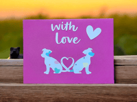 With Love (fuchsia)