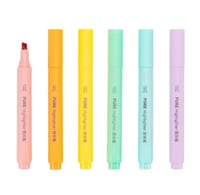 Image 2 of Set of 6 Cute Mini Highlighters – Perfect for Journaling & Work