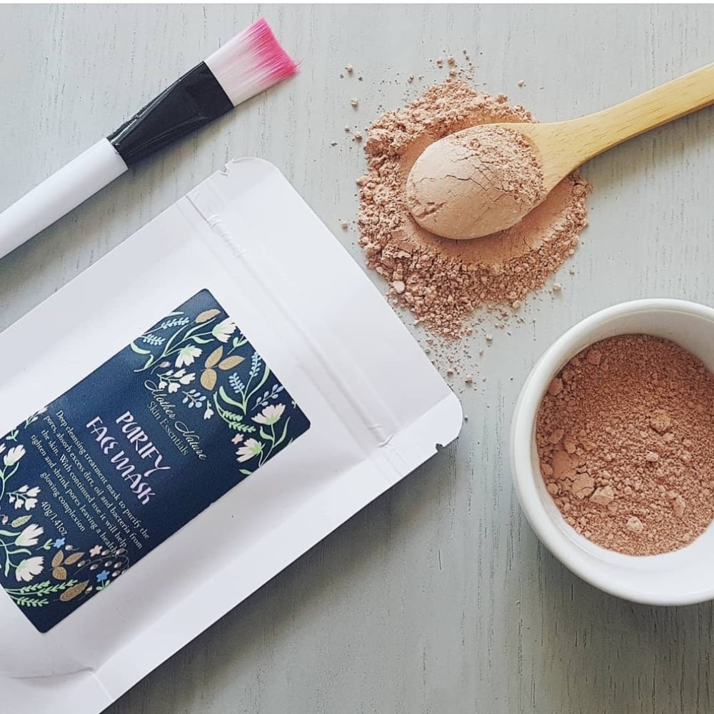 Image of PURIFY FACE MASK with Morrocan Rhassoul clay + Manuka Honey powder 