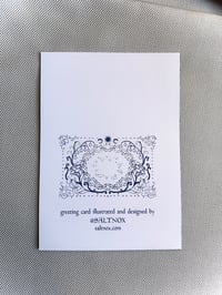 Image 4 of blank mushroom circle magic greeting cards (5x7")