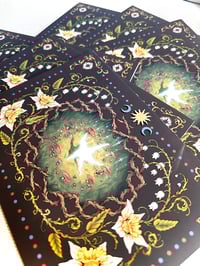 Image 3 of blank mushroom circle magic greeting cards (5x7")