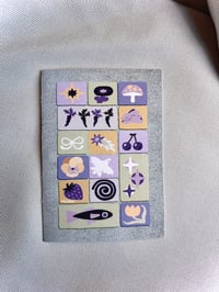 Image 2 of blank spring grid greeting cards (5x7")