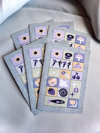 Image 1 of blank spring grid greeting cards (5x7")