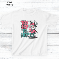 Image 2 of Too Hip To Hop Cool Bunny Kids Tee