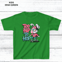 Image 4 of Too Hip To Hop Cool Bunny Kids Tee