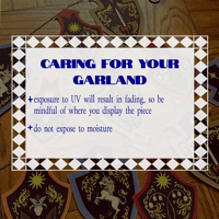 Image 2 of medieval fantasy garland (6 feet)