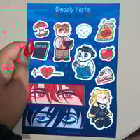 Image 2 of Deadly Note Sticker Sheet