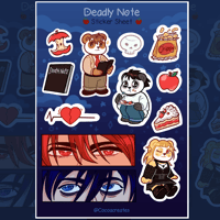 Image 1 of Deadly Note Sticker Sheet