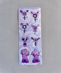 Image 1 of trans pride sticker sheet