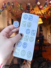 Image 2 of floral sticker sheet