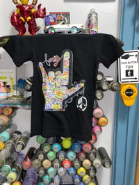 Image 1 of World of Dreems Family LUV & Peace T-Shirt White & Black