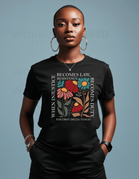 Image 4 of When Resistance Becomes Law Tee (Foxtrot Delta Tango)
