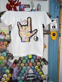 Image 3 of World of Dreems Family LUV & Peace T-Shirt White & Black