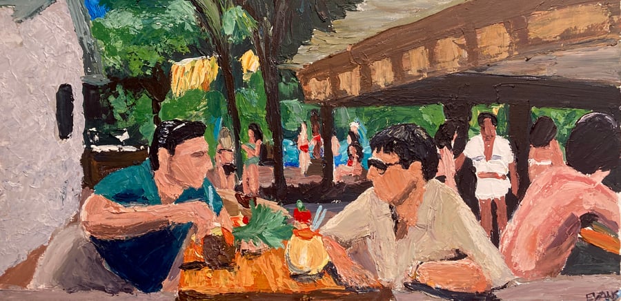 Image of This town is like one big pussy (original on canvas)