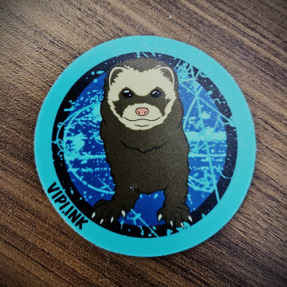 Felicia The Fermilab Ferret Sticker