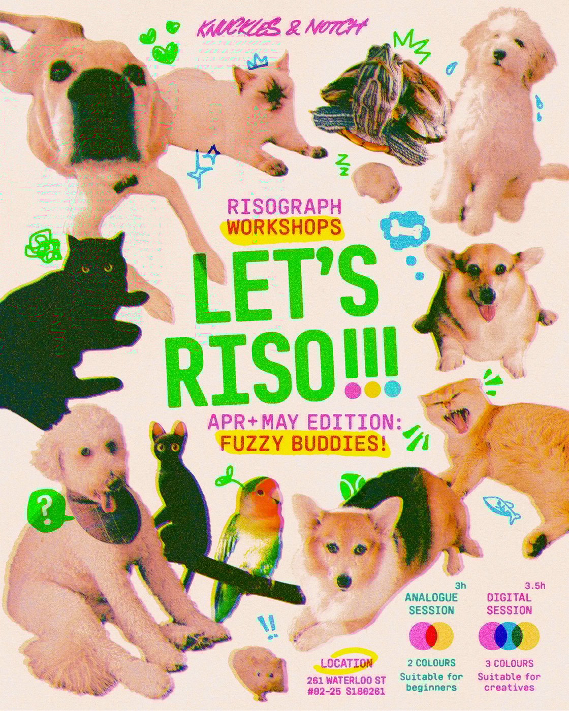 Image of Let's Riso! Risograph Workshop *Fuzzy Buddies Edition*