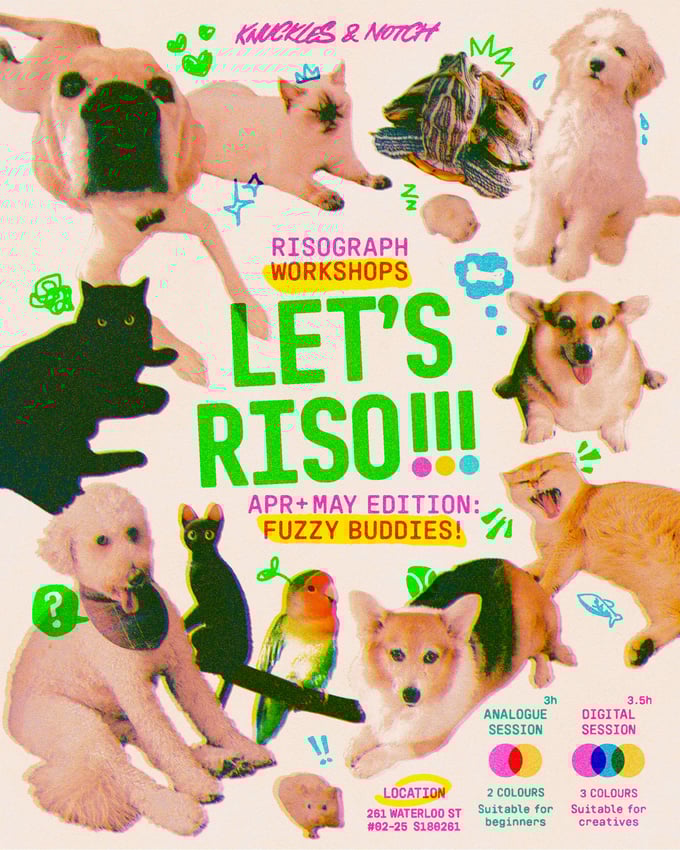 Image of Let's Riso! Risograph Workshop *Fuzzy Buddies Edition*