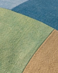 Image 3 of cool tones patchwork pillow