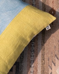 Image 2 of vibrant spring patchwork rectangular pillow