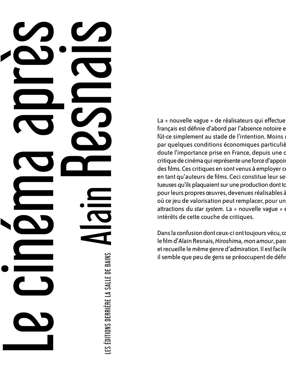 Image of APRÈS RESNAIS